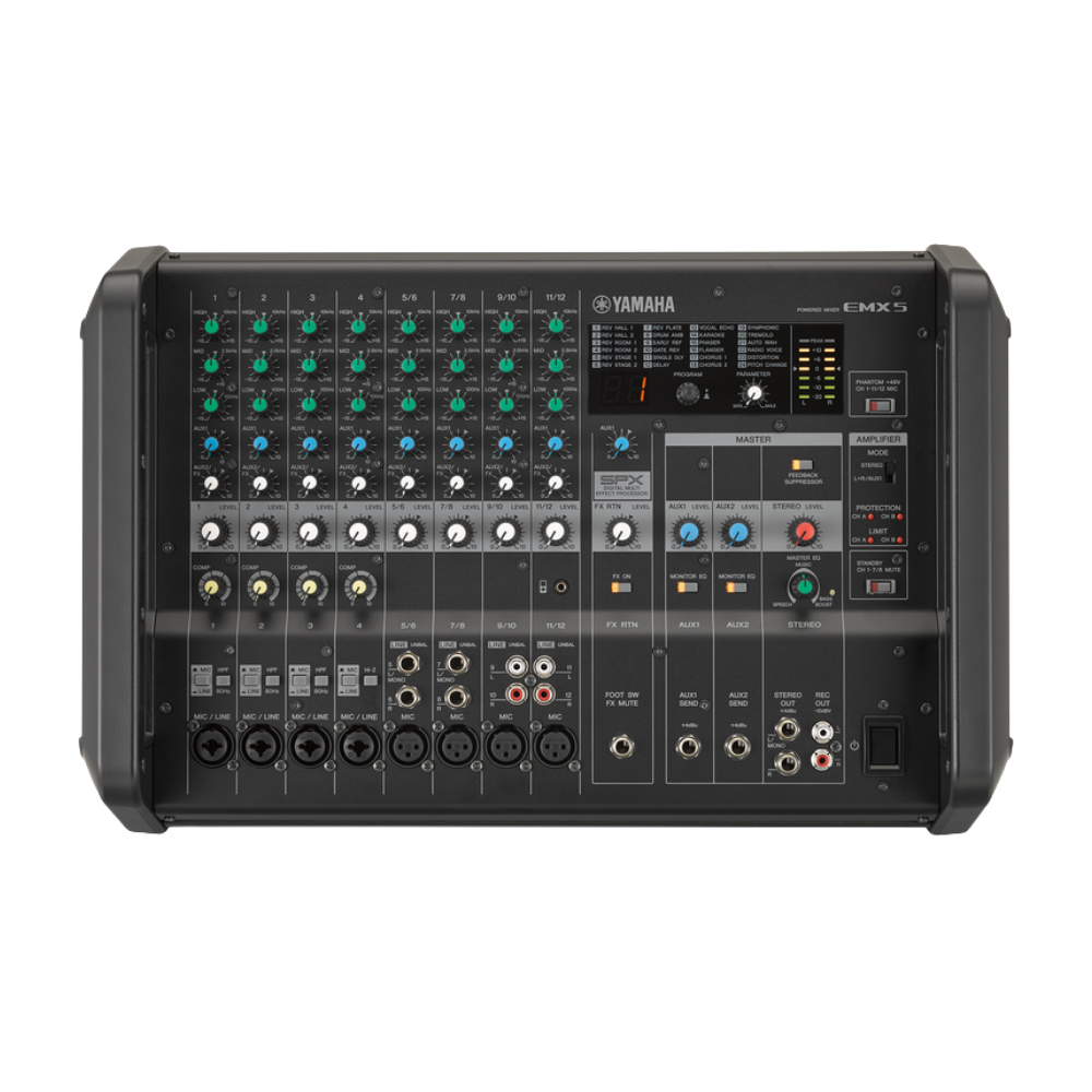 Yamaha EMX5 12-Input Powered Analog Mixing Console