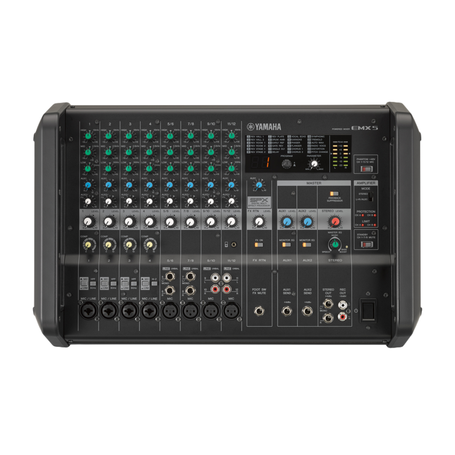 Yamaha EMX5 12-Input Powered Analog Mixing Console