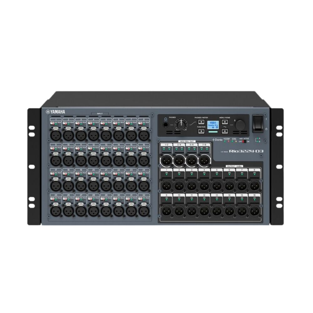Yamaha Rio3224-D3 32x24 Dante I/O Rack