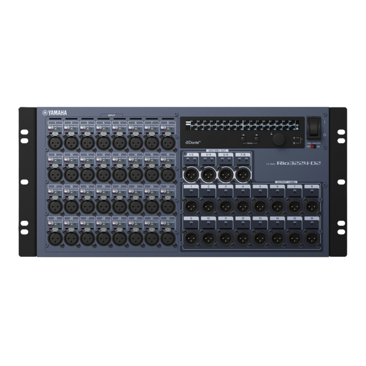 Yamaha Rio3224-D2 32x24 Dante I/O Rack