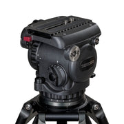 T100C2 Carbon Fiber Tripod System | SEEDER 100mm Bowl Lightweight 12kg ENG Broadcast Camera Tripod