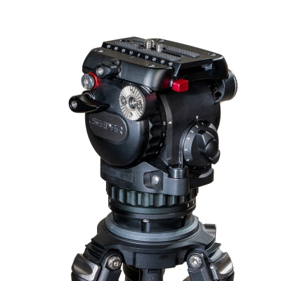 S91A2 Aluminum Tripod System | Professional 75mm Fluid Head 10kg ENG Camera Tripod