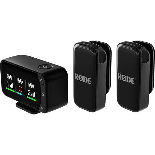 RODE Wireless Micro 2-Person Ultracompact Wireless Microphone Pro System for Cameras and Mobile Devices (2.4 GHz)
