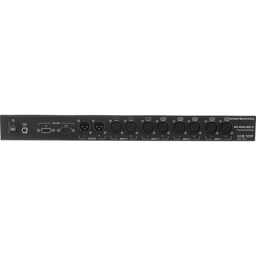 Marshall Electronics AR-AM4-BG-2 Rackmount Multichannel Analog Audio Monitor System (1 RU)