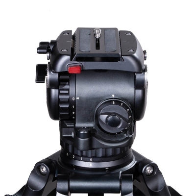S100C4 Carbon Fiber Tripod System | Professional 100mm Fluid Head Low-Position 12kg ENG Camera Tripod
