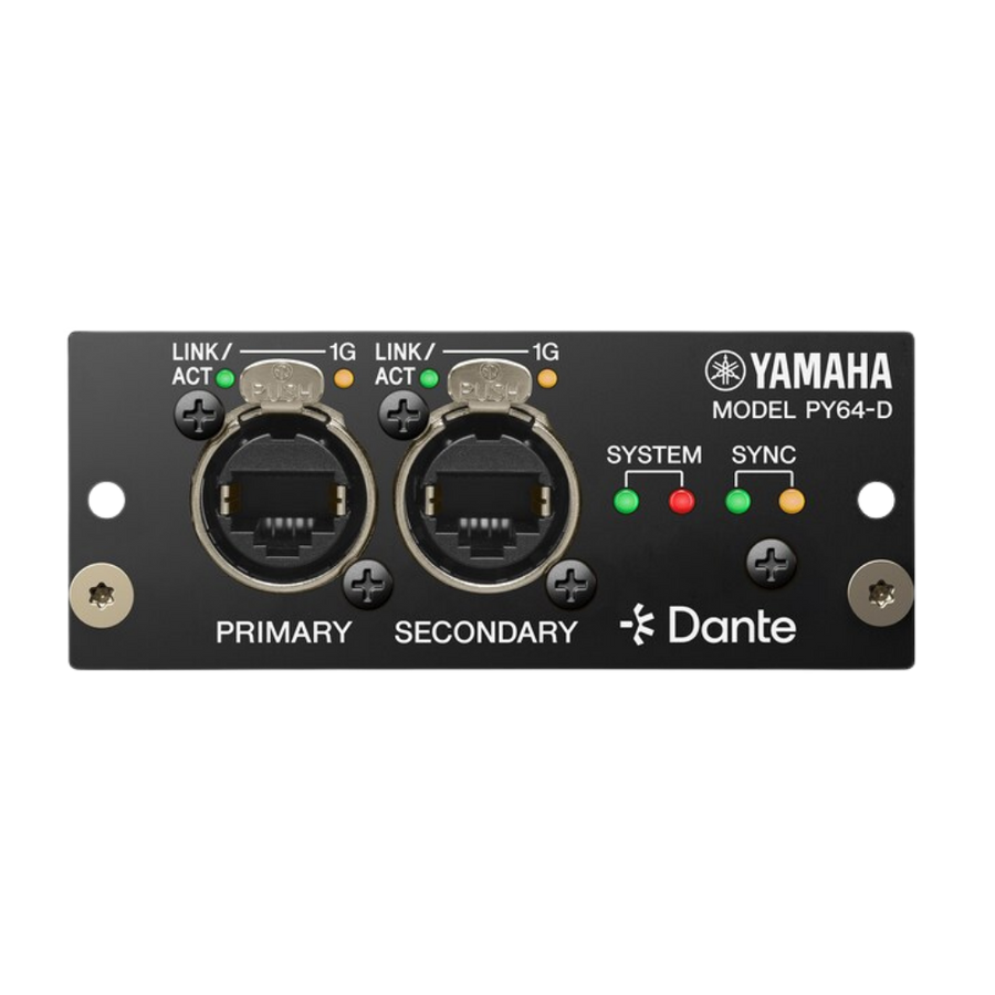 Yamaha PY64-D Dante Audio Interface Card