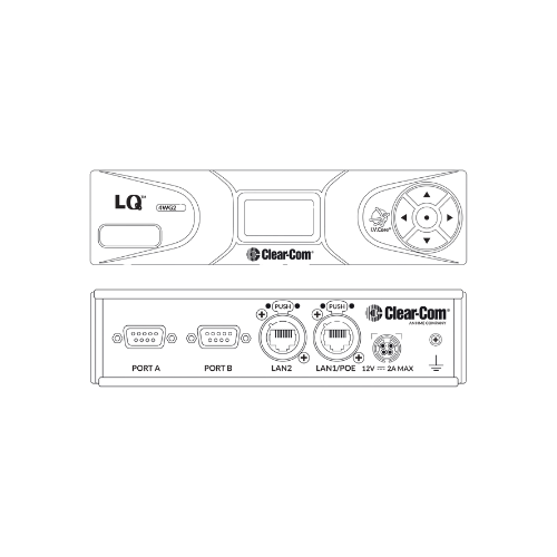 Clear-Com LQ-4WG2 – 4-Wire + GPIO Analog Intercom Interface