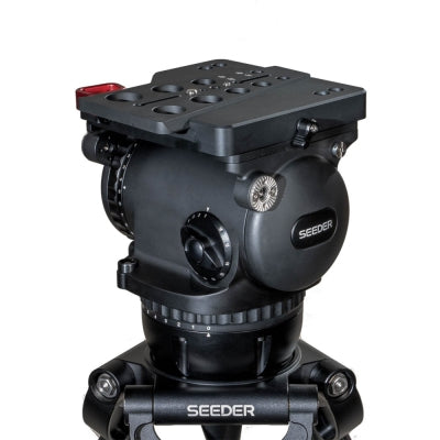 S60A Heavy Duty Aluminum Tripod System | SEEDER 150mm Bowl 60kg Ultra-High Capacity Broadcast Camera Tripod