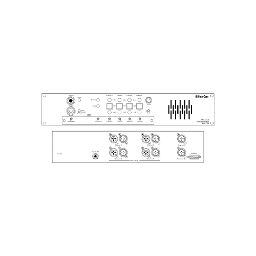 Clear-Com RM-704 Four-Channel 2RU Remote Intercom Station