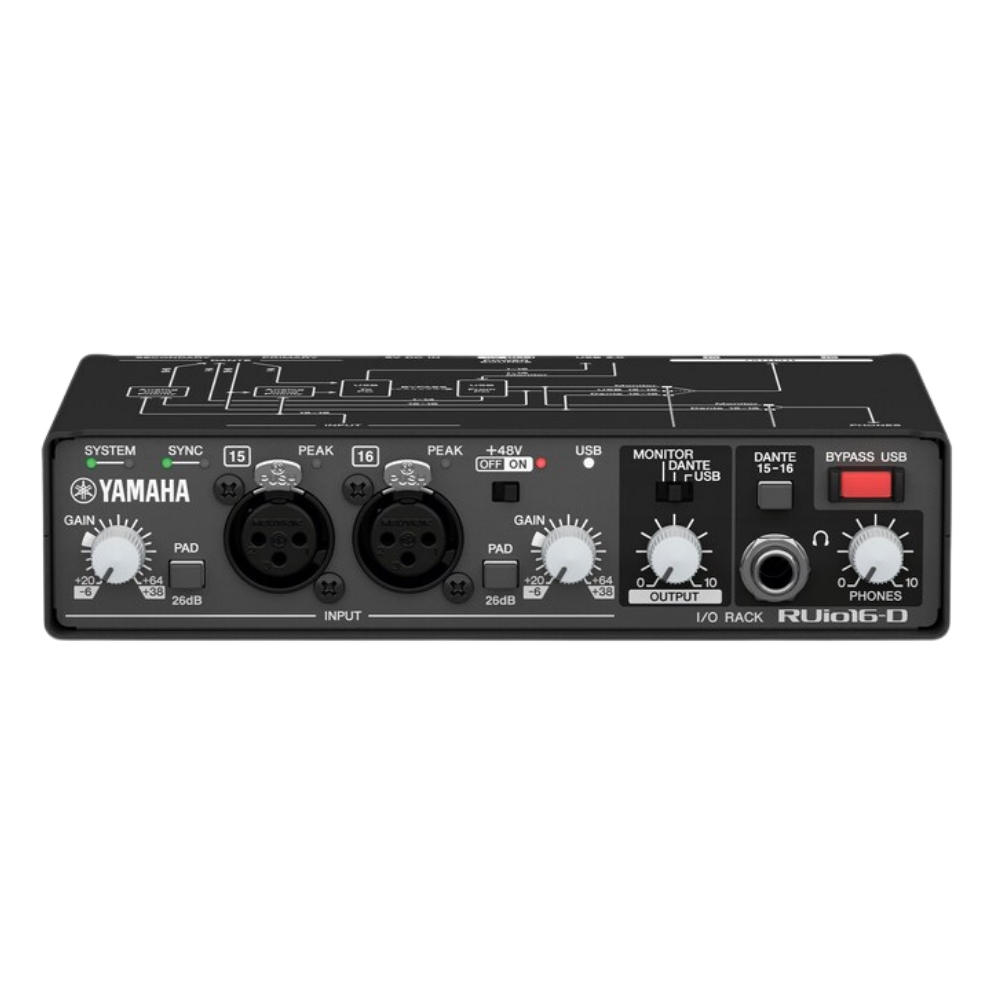 Yamaha RUio16-D USB to Dante Audio Interface