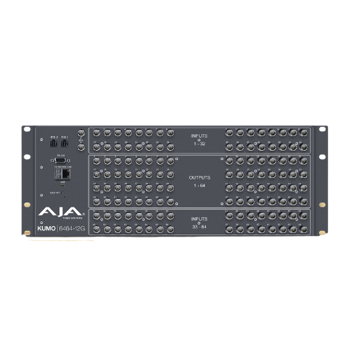 AJA KUMO 6464-12G – Compact 64x64 12G-SDI Router