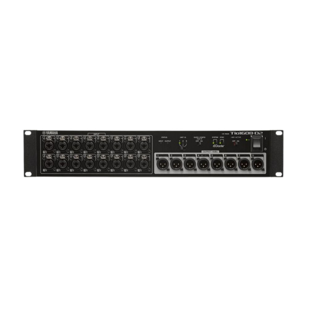 Yamaha Tio1608-D2 16x8 Dante Stage Box