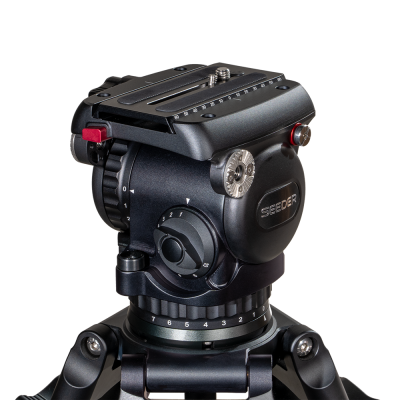 S120C4 Carbon Fiber Tripod System | Professional 100mm Fluid Head Low-Position 15kg ENG Camera Tripod