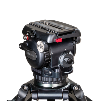 S120A2 Aluminum Tripod System | Professional 100mm Bowl 15kg Heavy-Duty ENG Broadcast Camera Tripod