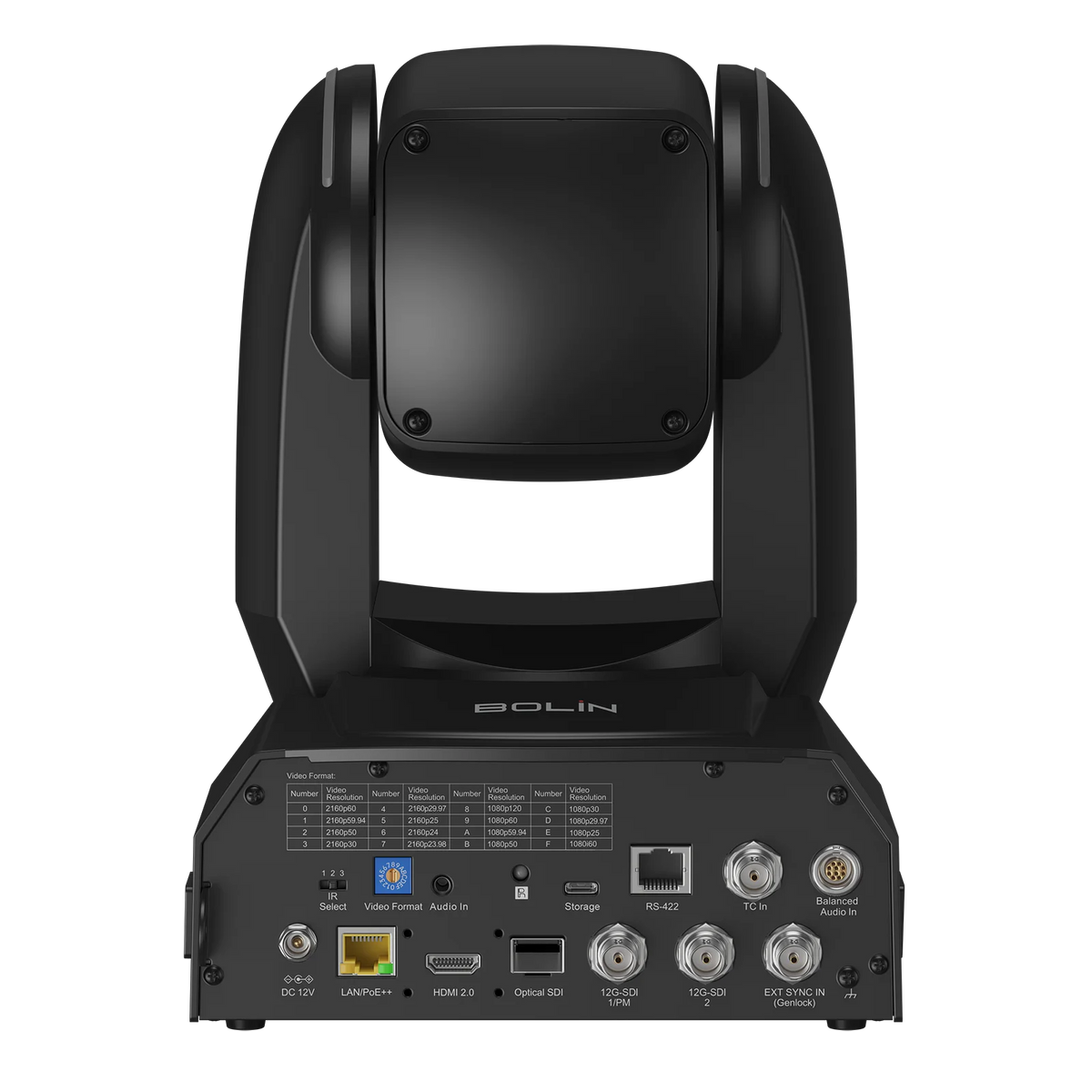 1-Inch 4K60 Broadcast PTZ Camera | Bolin R9-L420N | 20x Zoom & NDI High-Bandwidth