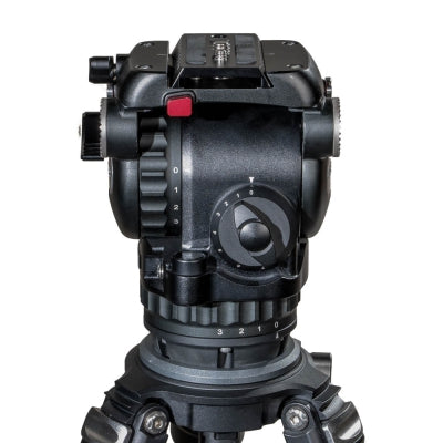 S90C4 Carbon Fiber Tripod System | Professional 75mm Fluid Head Low-Position 8kg ENG Camera Tripod