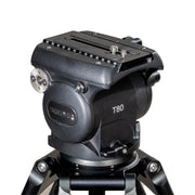 T80A2 Aluminum Tripod System | Professional 100mm Bowl 10kg ENG Broadcast Video Camera Tripod
