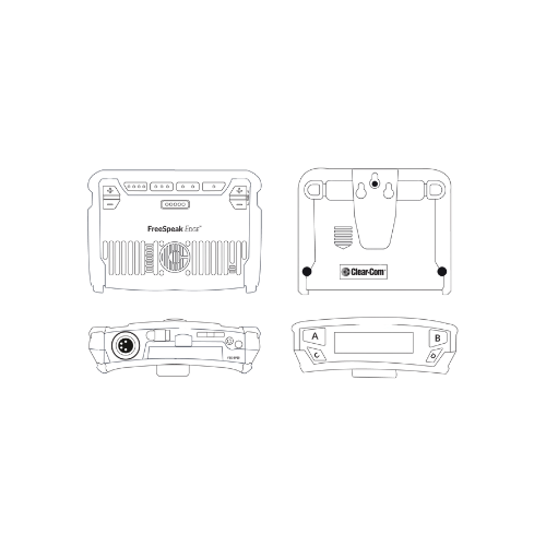 Clear-Com FSE-BP50 FreeSpeak Edge 5 GHz Wireless Beltpack