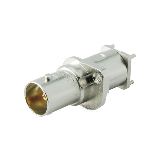 Canare BCJ PCB-Mount 75-Ohm BNC Receptacle Series | Screw-Stabilized Right Angle & Straight Board Connectors | 12G-SDI / 3G-SDI Ultra HD Broadcast Terminal Hardware