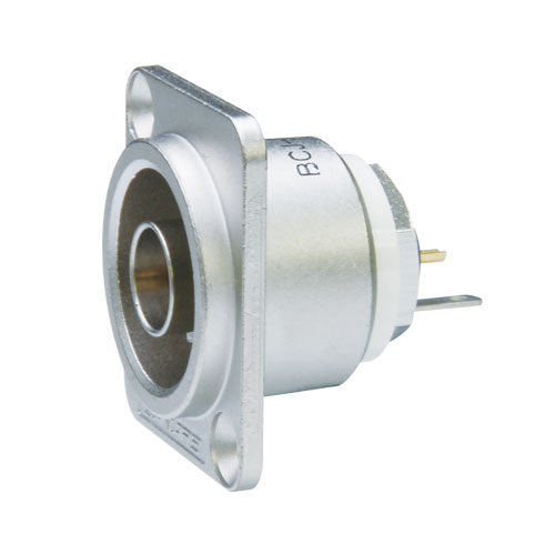 Canare BCJ 75-Ohm BNC Panel-Mount Receptacle Series | 12G-SDI Jack-to-Jack Feed-Through & Solder/Crimp Chassis Connectors | Professional Broadcast Wall Plate Hardware