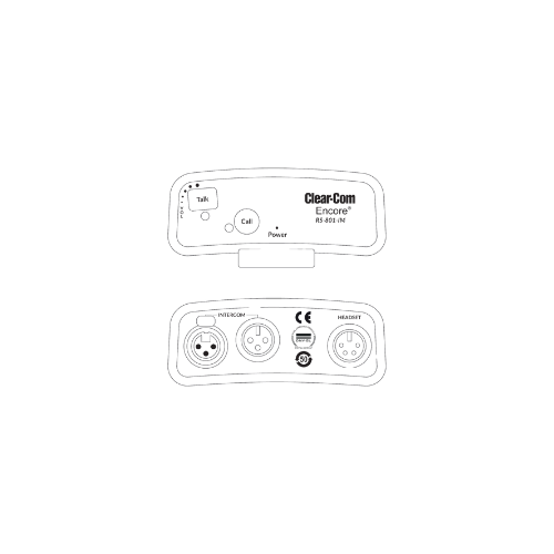 Clear-Com RS-801-IM Marine Analog Intercom Beltpack