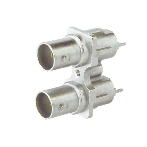 Canare BCJ PCB-Mount 75-Ohm BNC Receptacle Series | Screw-Stabilized Right Angle & Straight Board Connectors | 12G-SDI / 3G-SDI Ultra HD Broadcast Terminal Hardware