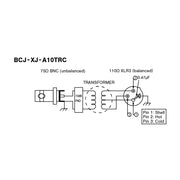 Canare 110-Ohm to 75-Ohm AES/EBU Digital Audio Impedance Transformers