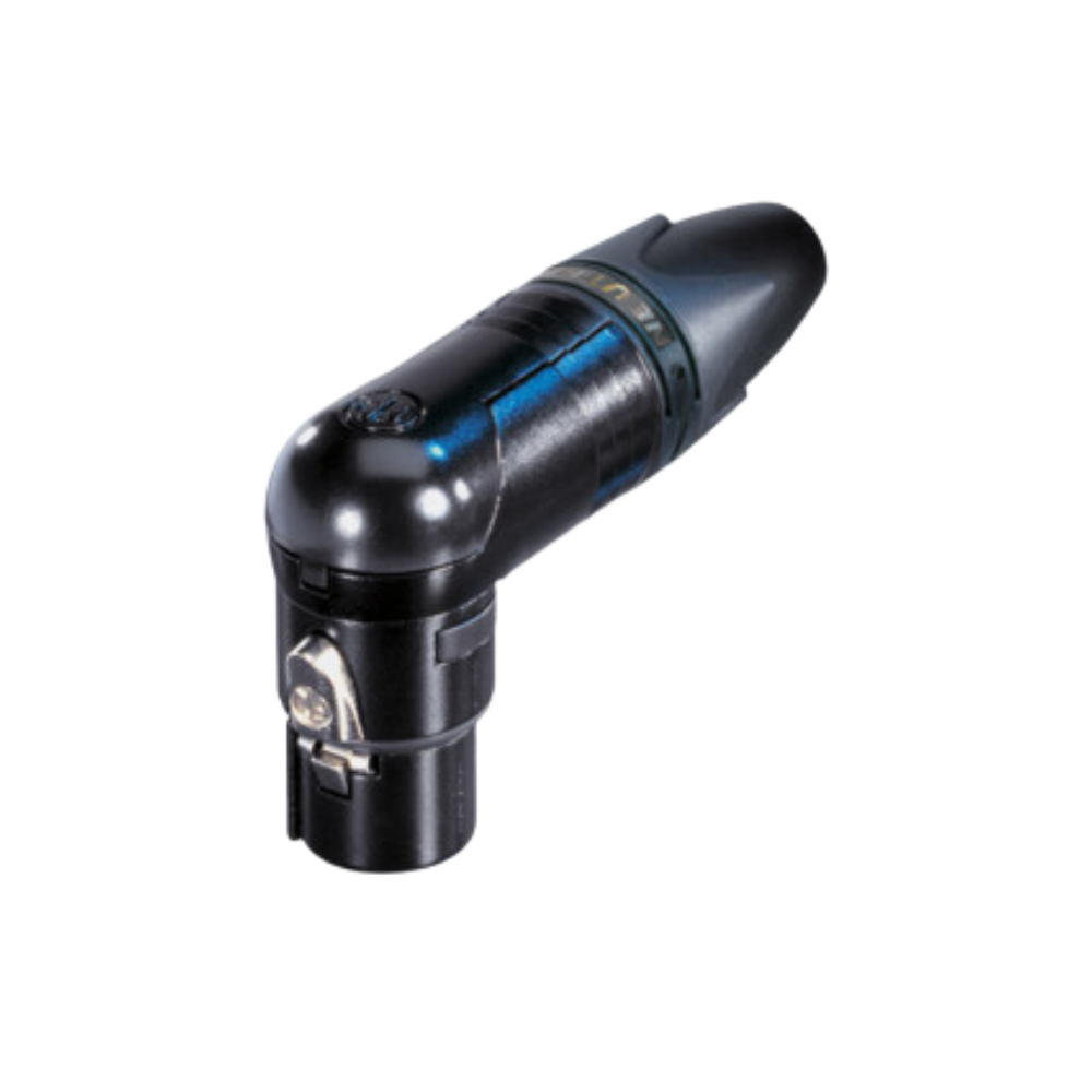 Neutrik NC10FRX-14-B 8 + 2 Pole Right-Angle Female XLR Cable Connector