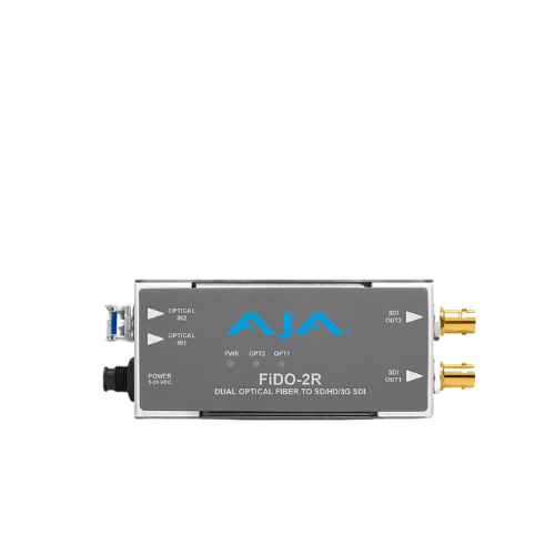 AJA FiDO-2R – 2-Channel Single Mode LC Fiber to 3G-SDI Receiver