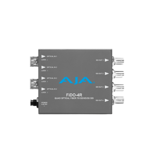 AJA FiDO-4R-MM – 4-Channel Multi-Mode LC Fiber to 3G-SDI Receiver