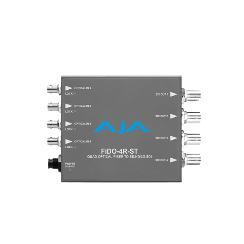 AJA FiDO-4R-ST 4-Channel Single-Mode ST Fiber to 3G-SDI Receiver