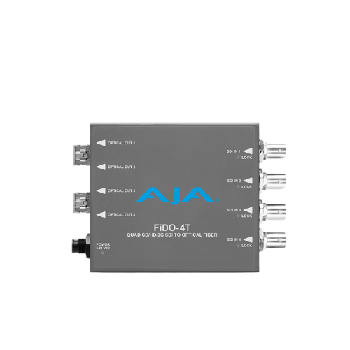 AJA FiDO-4T-MM – 4-Channel 3G-SDI to Multi-Mode LC Fiber Transmitter