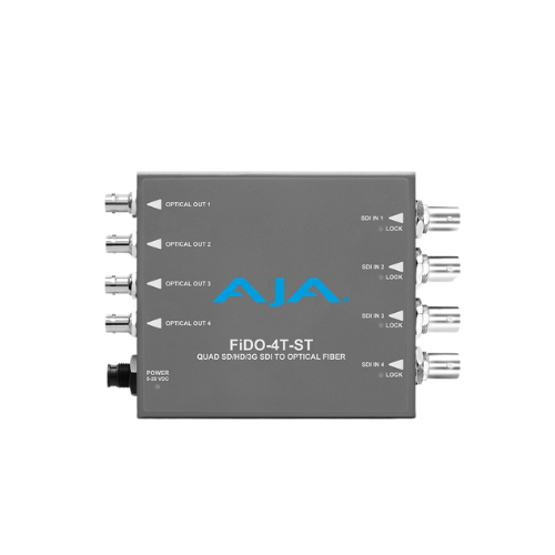 AJA FiDO-4T-ST 4-Channel 3G-SDI to Single-Mode ST Fiber Transmitter