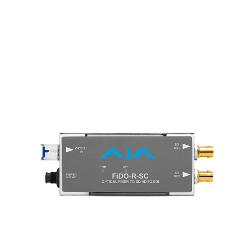 AJA FiDO-R-SC 1-Channel Single-Mode SC Fiber to 3G-SDI Receiver