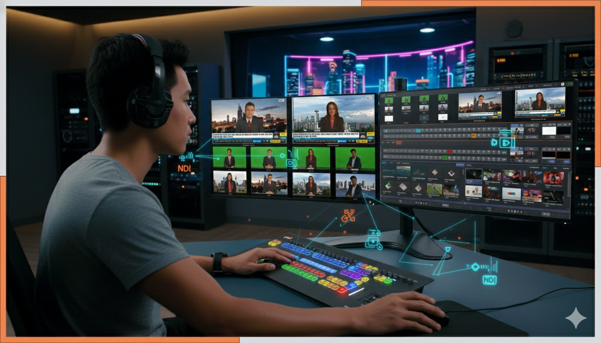 TriCaster Vizion Tower with 44 NDI Inputs and 16 SDI I/O - Tower