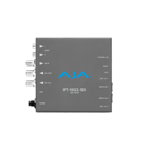 AJA IPR-10G2-SDI Bridging HD SMPTE ST 2110 Video and Audio to 3G-SDI