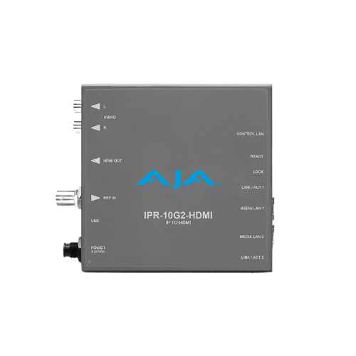 AJA IPR-10G2-HDMI Bridging HD SMPTE ST 2110 Video and Audio to HDMI