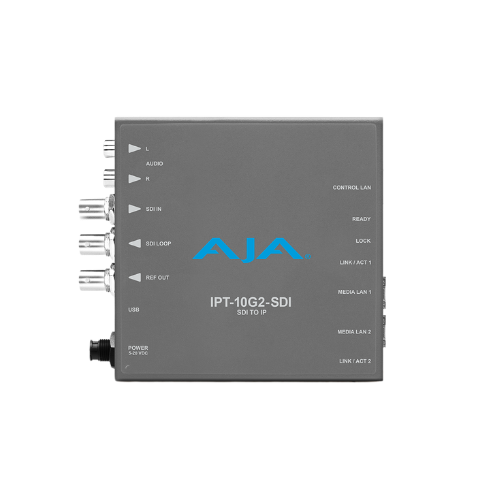 AJA IPT-10G2-SDI Bridging 3G-SDI to SMPTE ST 2110 Video and Audio