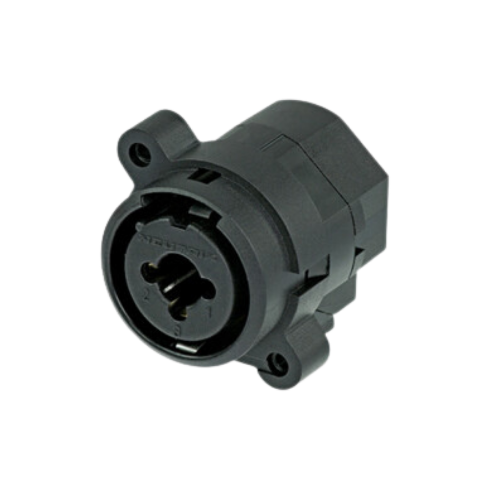 Neutrik NCJ10FI-H-0 Combo XLR Female and Switching TRS 1/4 Inch PCB Mount Connector