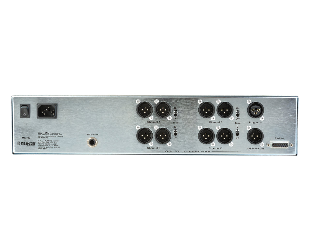 Clear-Com MS-704 Four-Channel Analog Partyline Main Station