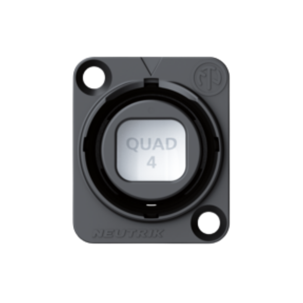 Neutrik NO4FDW-A opticalCON QUAD Advanced Female Chassis Connector