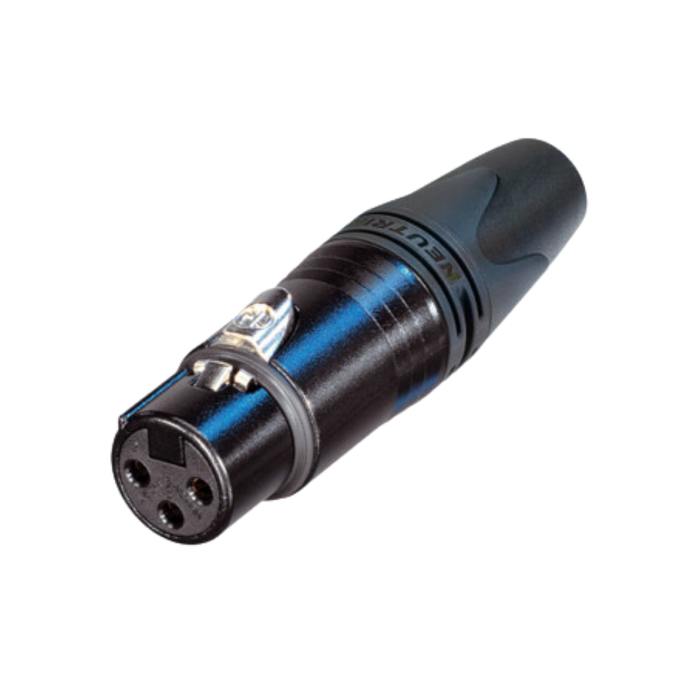 Neutrik NC3FXX-14-B-D 3-Pin Female XLR Cable Connector