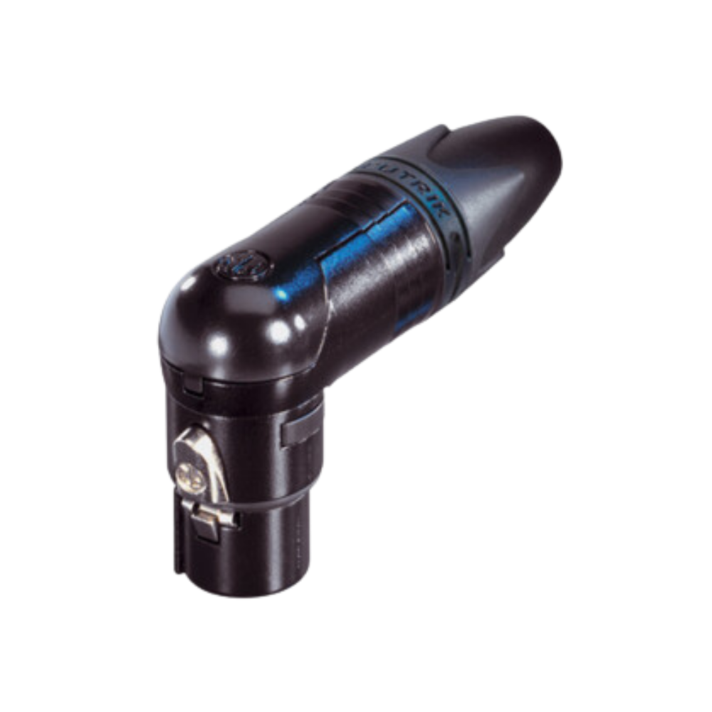 Neutrik NC3FRX-BAG Right-Angle 3-Pin Female XLR Cable Connector