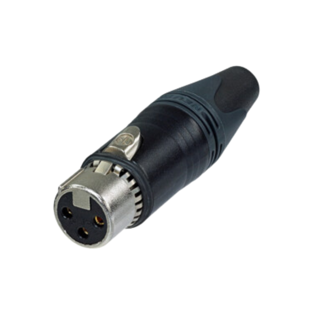 Neutrik NC3FXX-EMC-B 3-Pin Female EMC XLR Cable Connector