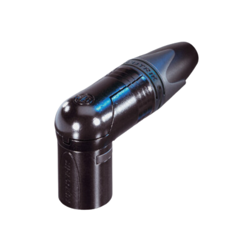Neutrik NC3MRX-BAG Right-Angle 3-Pin Male XLR Cable Connector