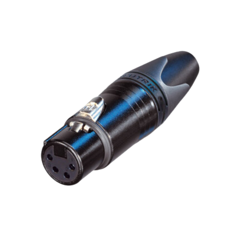 Neutrik NC4FXX-B 4-Pin Female XLR Cable Connector