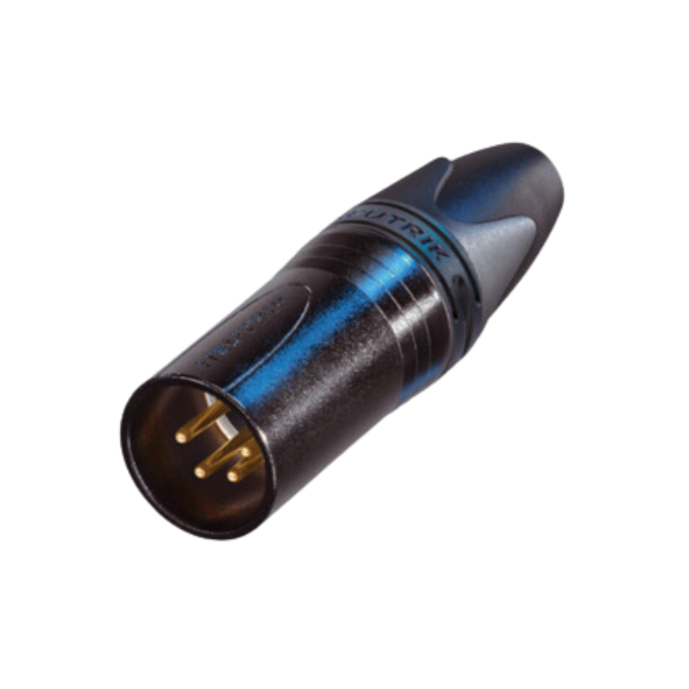 Neutrik NC4MXX-B 4-Pin Male XLR Cable Connector