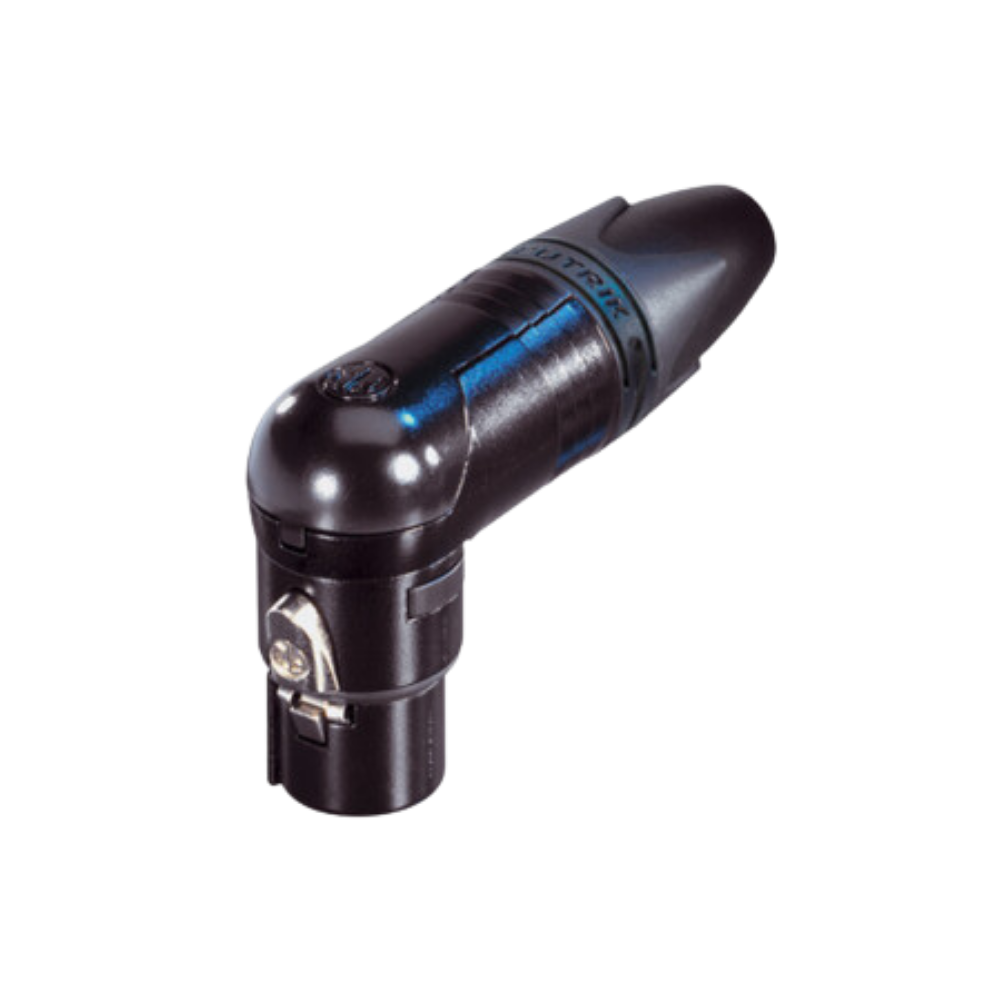 Neutrik NC5FRX-B Right-Angle 5-Pin Female XLR Cable Connector