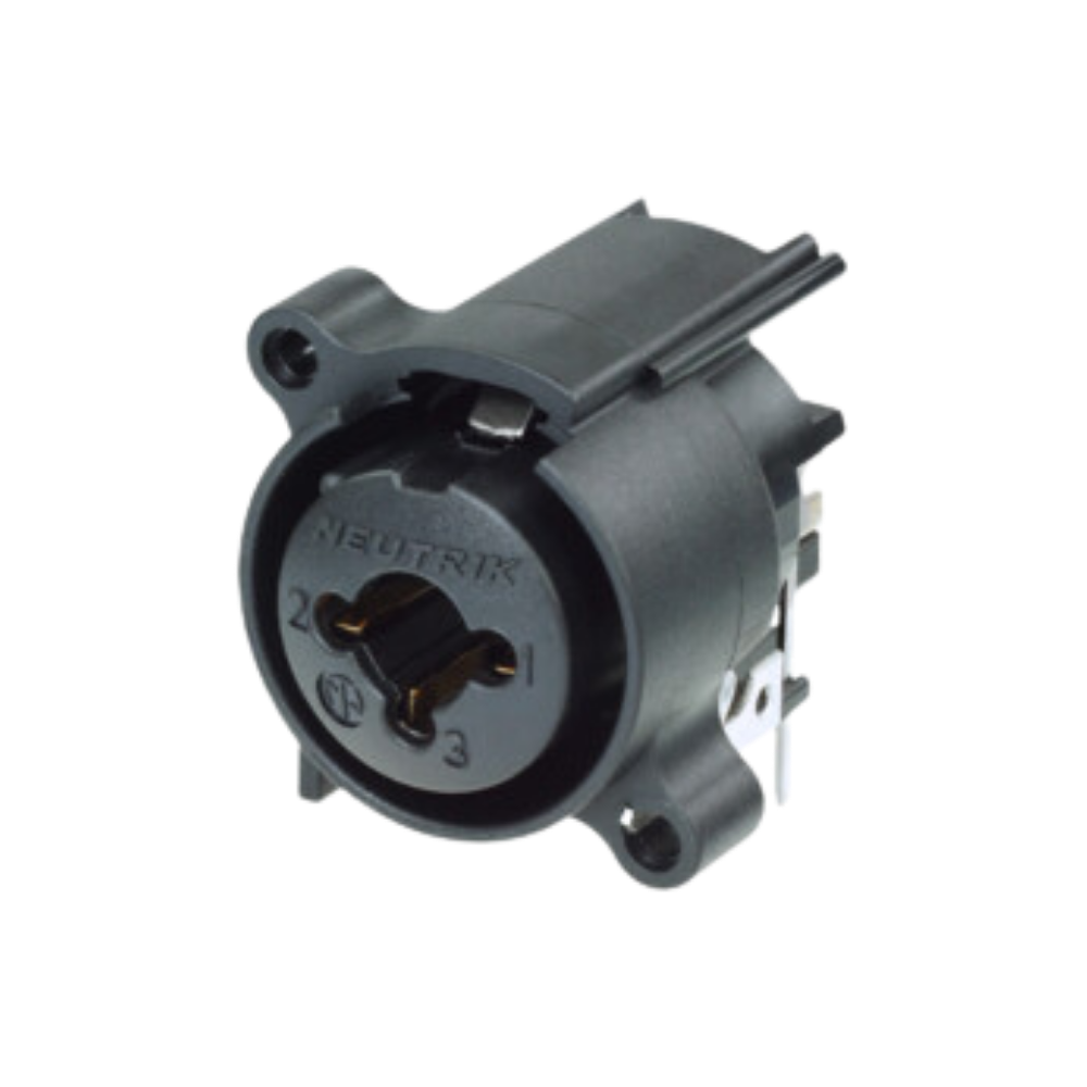 Neutrik NCJ6FA-H-0 Combo XLR Female and TRS 1/4 Inch PCB Mount Connector