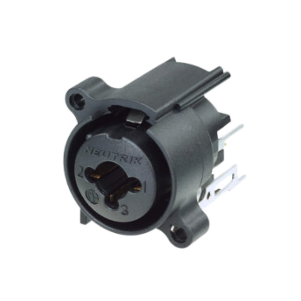 Neutrik NCJ6FA-V-0 Combo XLR Female and TRS 1/4 Inch PCB Mount Connector